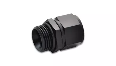 Vibrant 16865 Female AN to Male ORB Adapter -6AN x -10 ORB Black Anodized 6061 Aluminum