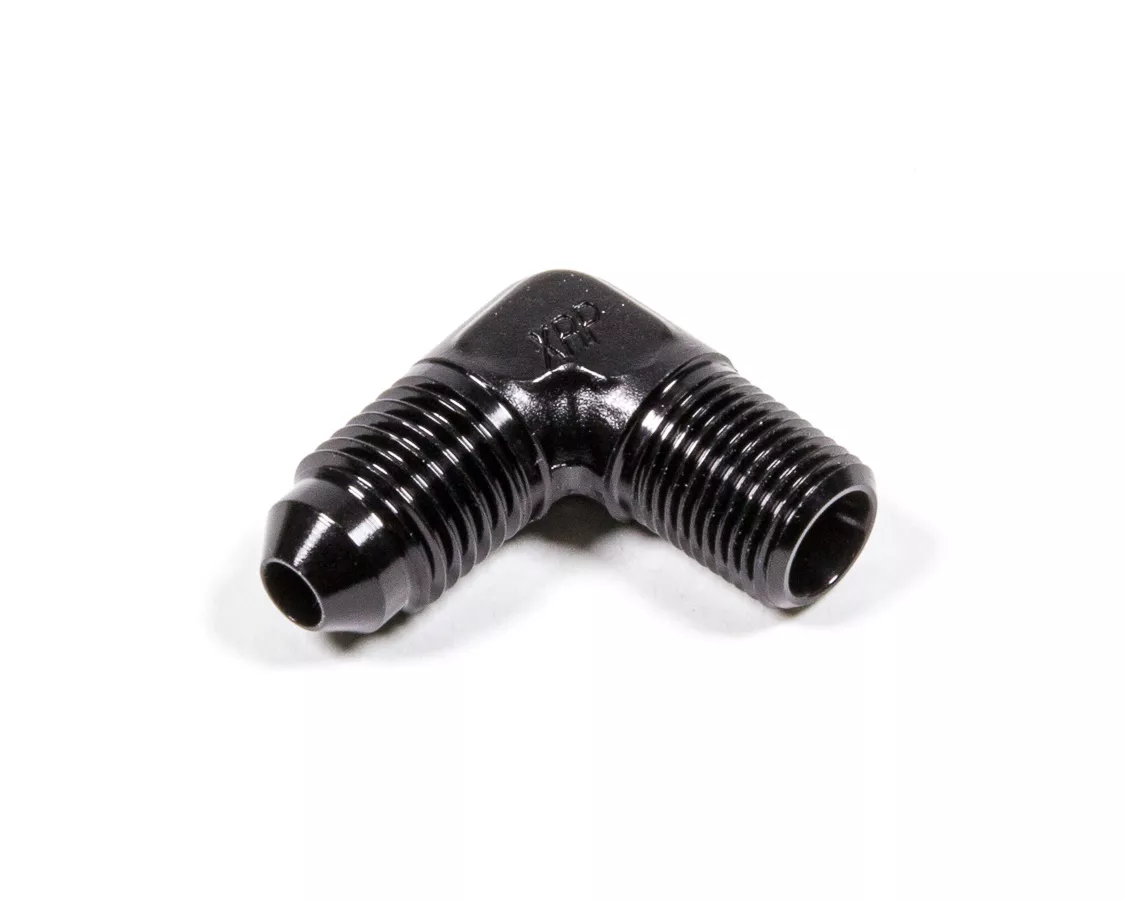 Xrp Hose & Fittings Elbow 90 X #4 Flare X 1/8 Npt - Black
